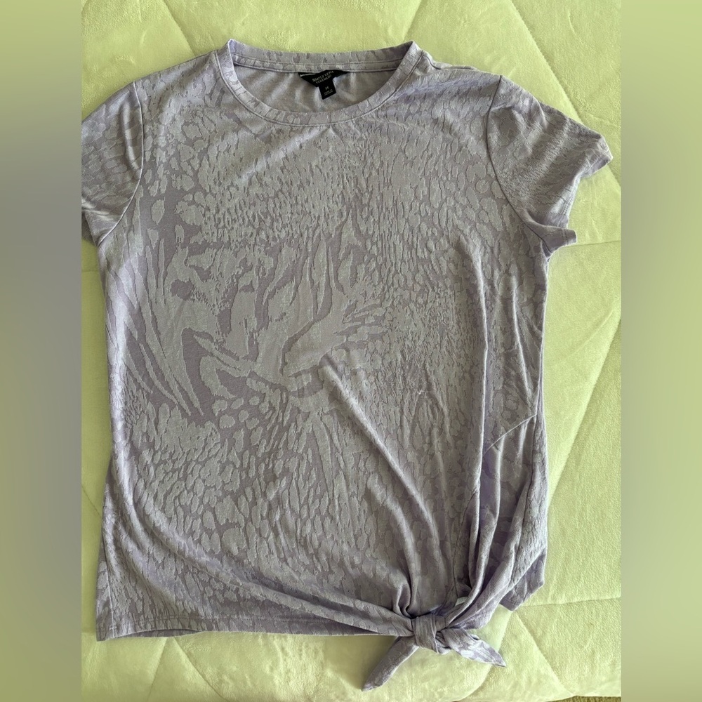 VeraWang Light Purple Tie T-Shirt size M